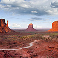 The Mittens and Merrick Butte at Sunset